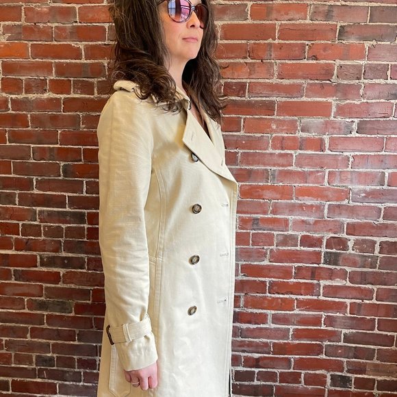 French Connection FCUK Tokyo Japan custom design SAMPLE belted trench coat - Picture 6 of 6